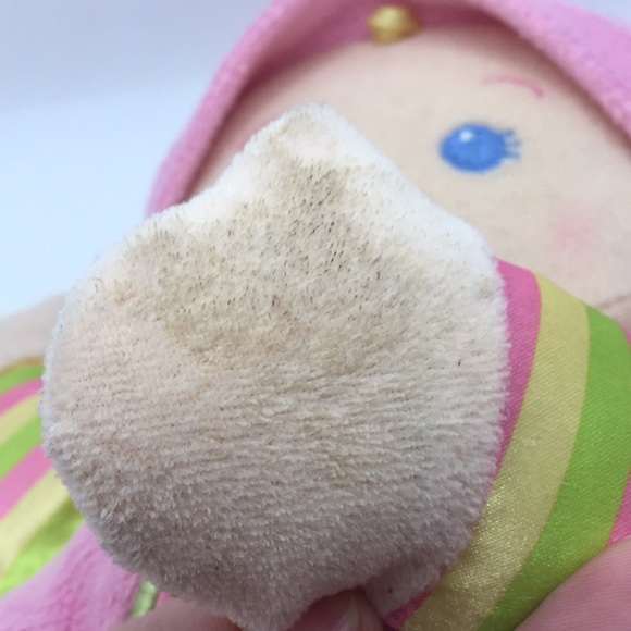 Fisher Price Babys 1st Doll Pink Rattle Soft Body Plush Doll 9 Inch - Picture 10 of 10
